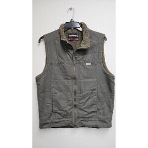 Wolverine Vest Mens Medium Gray Sherpa Lined Full Zip Outdoor Workwear Jacket
